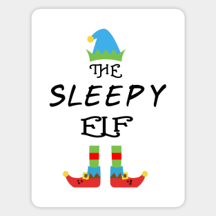 The Sleepy Elf Matching Family Group Christmas Party Magnet